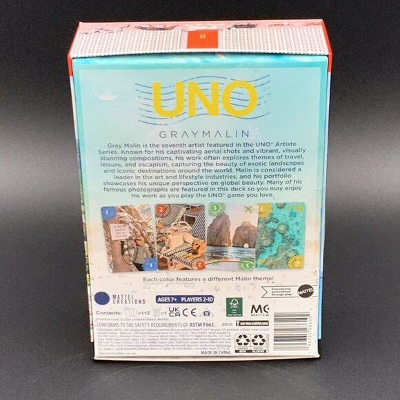 UNO Game Mattel Creations Exclusive: Artiste Series Gray Malin Card Deck - Picture 2 of 3